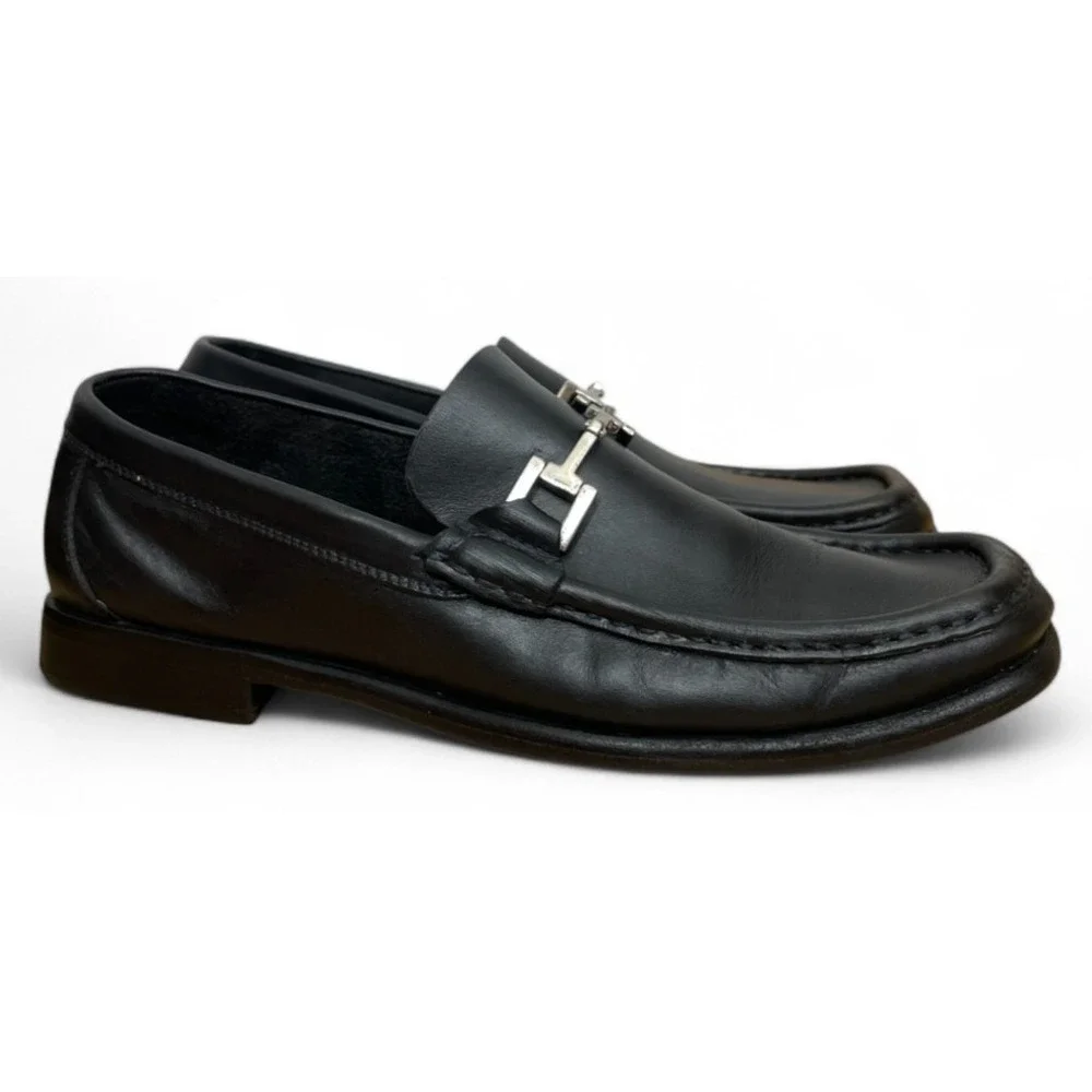 Vintage Gucci Horsebit Loafers Black 8 D